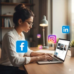 Kerala social media manager planning content strategy for a brand